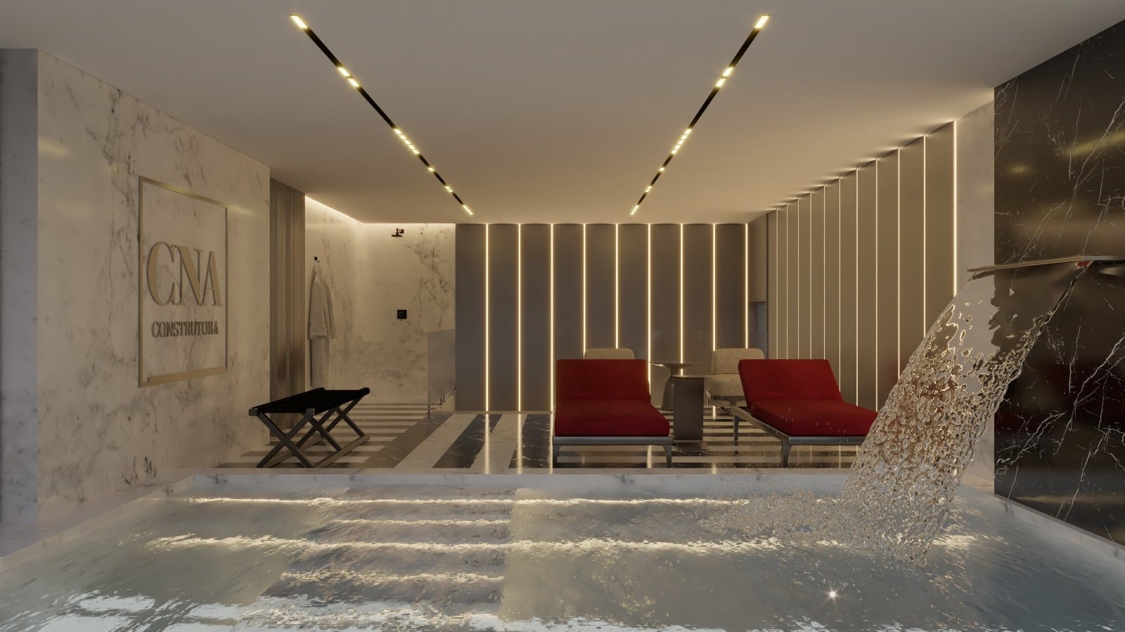 Piscina interna do Evolution